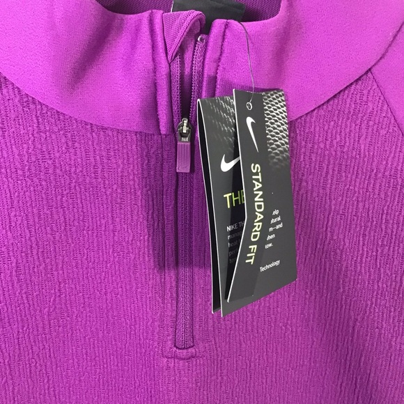 NIKE 1/4 Zip Purple Sweatshirt - Picture 5 of 7
